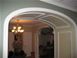 Extra wide arched entry includes a hidden pantry door off the side in this Monmouth County, Monmouth Beach, NJ home